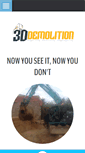 Mobile Screenshot of 3ddemolition.com.au