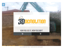 Tablet Screenshot of 3ddemolition.com.au